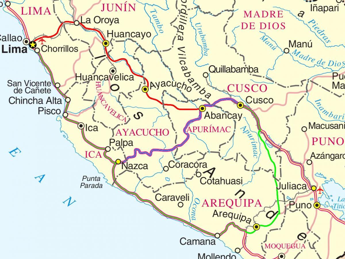 map of cusco Peru