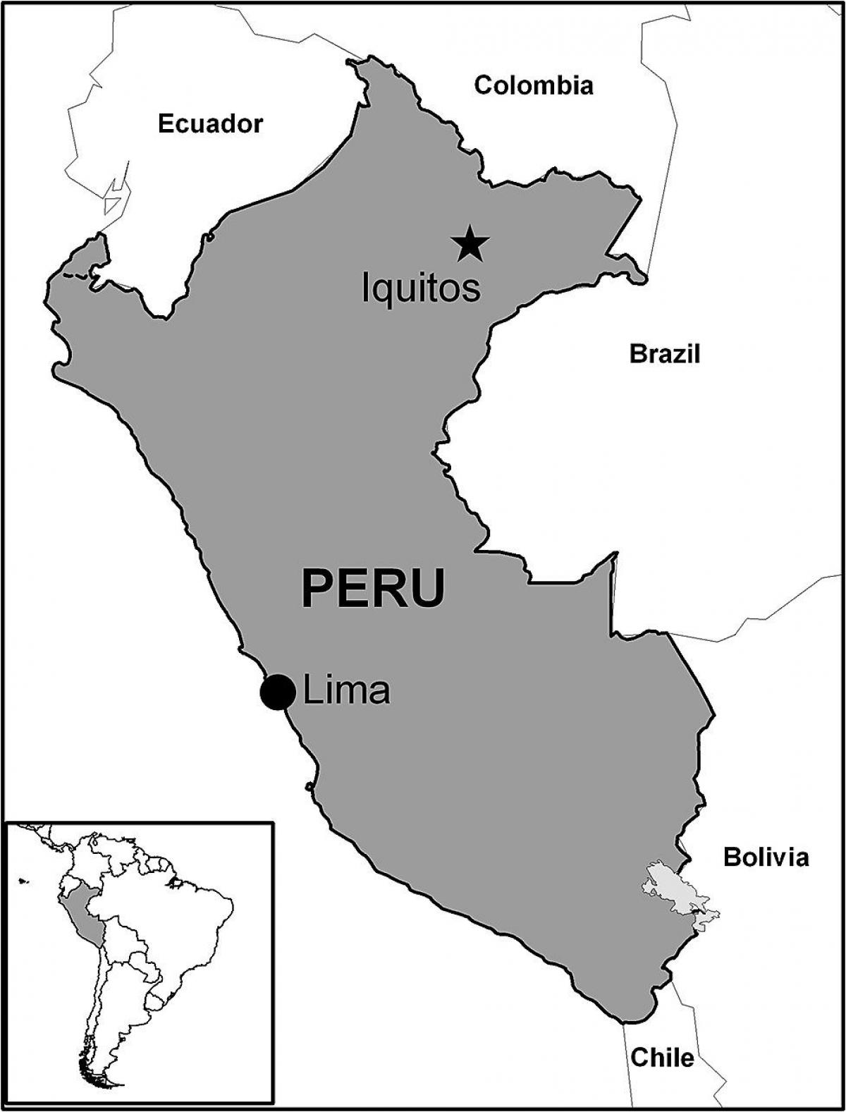 map of iquitos Peru