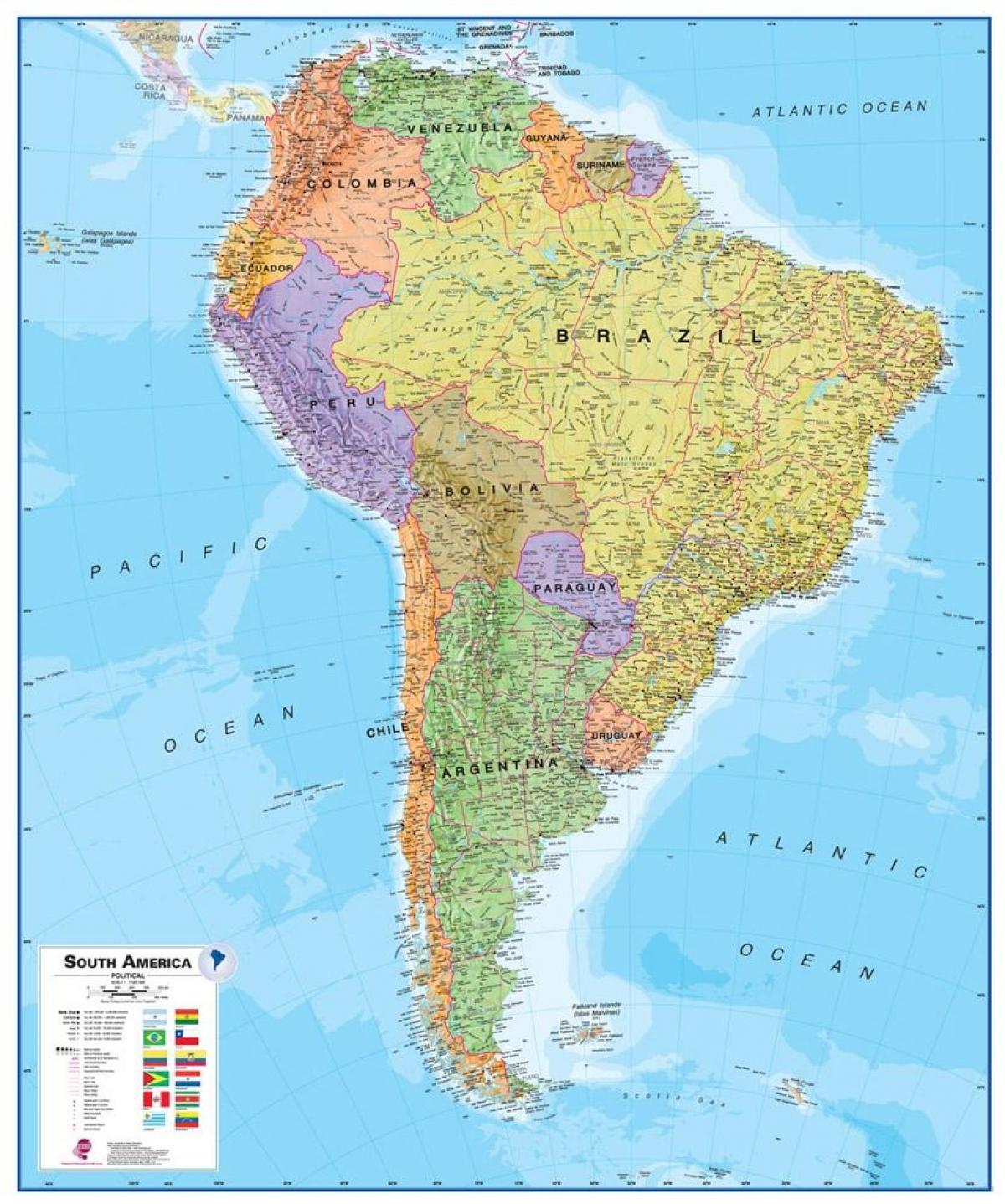 map Peru south america