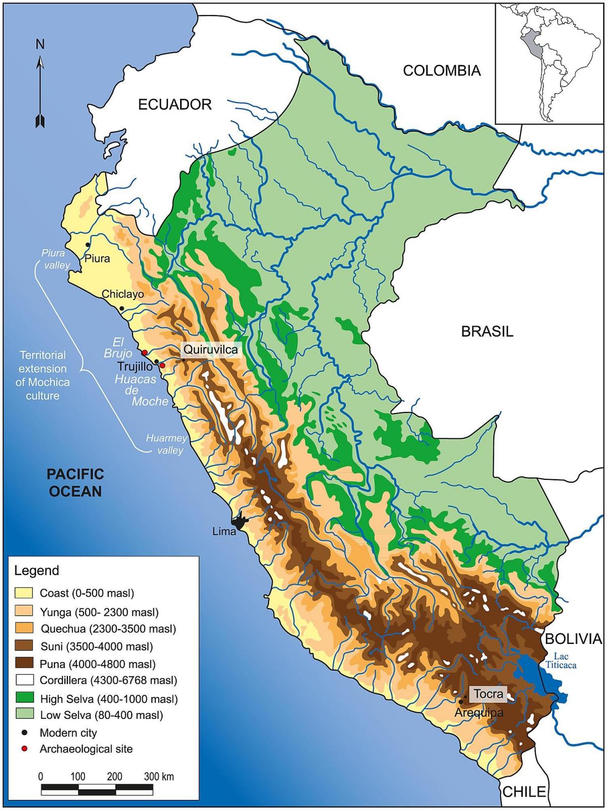Peru geography map