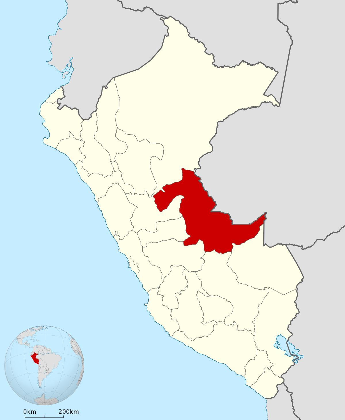 map of pucallpa Peru