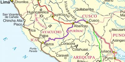Map of cusco Peru