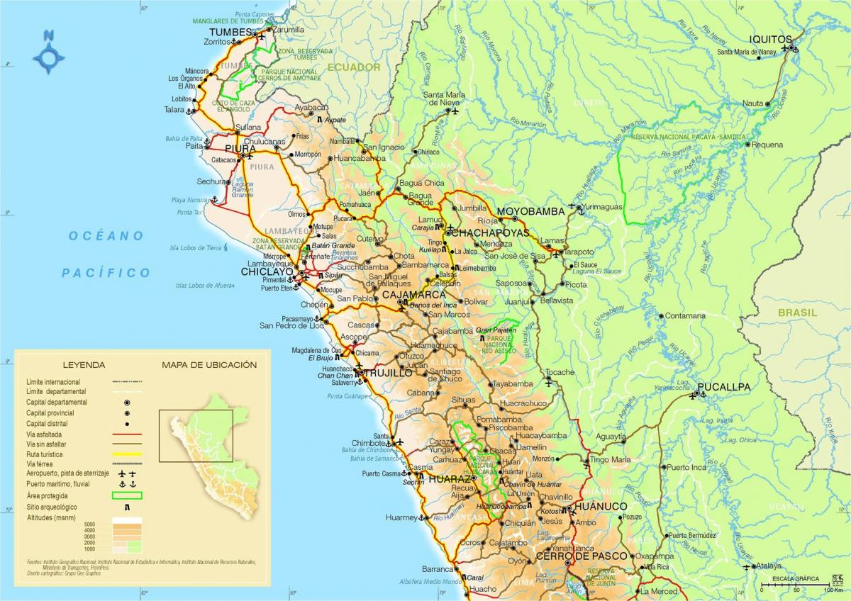 map of northern Peru