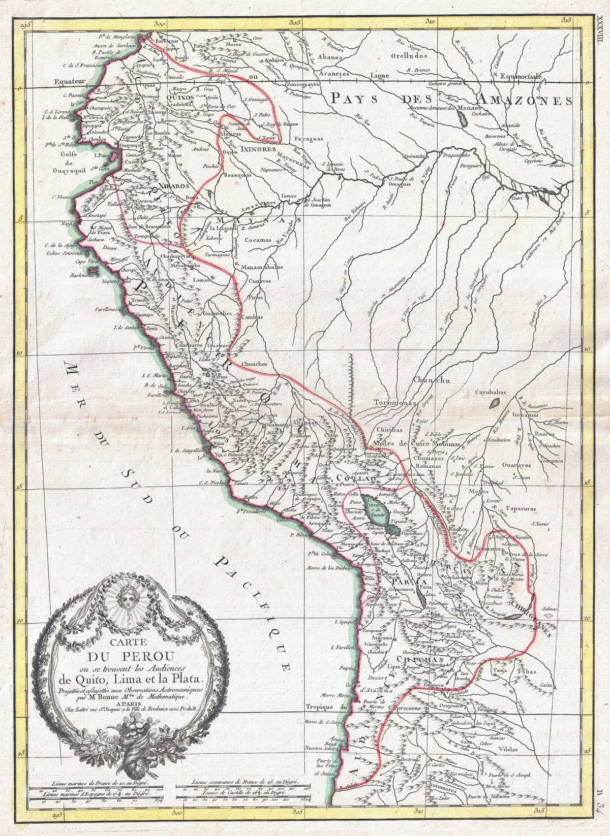 map of old map of Peru