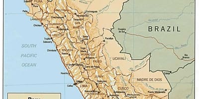 Map of Peru surf 