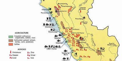 Map of Peru agriculture