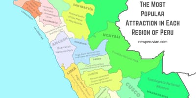 Map of Peru tourist attractions