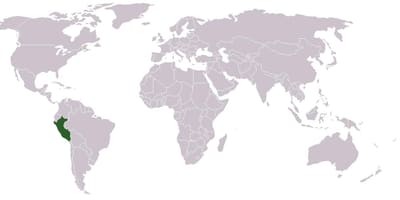 Map of Peru global