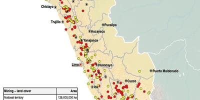 Map of Peru natural resources