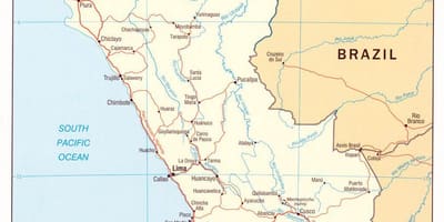 Map of Peru states