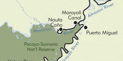 Amazon Peru map
