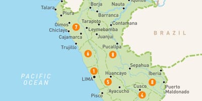 Map of trujillo Peru